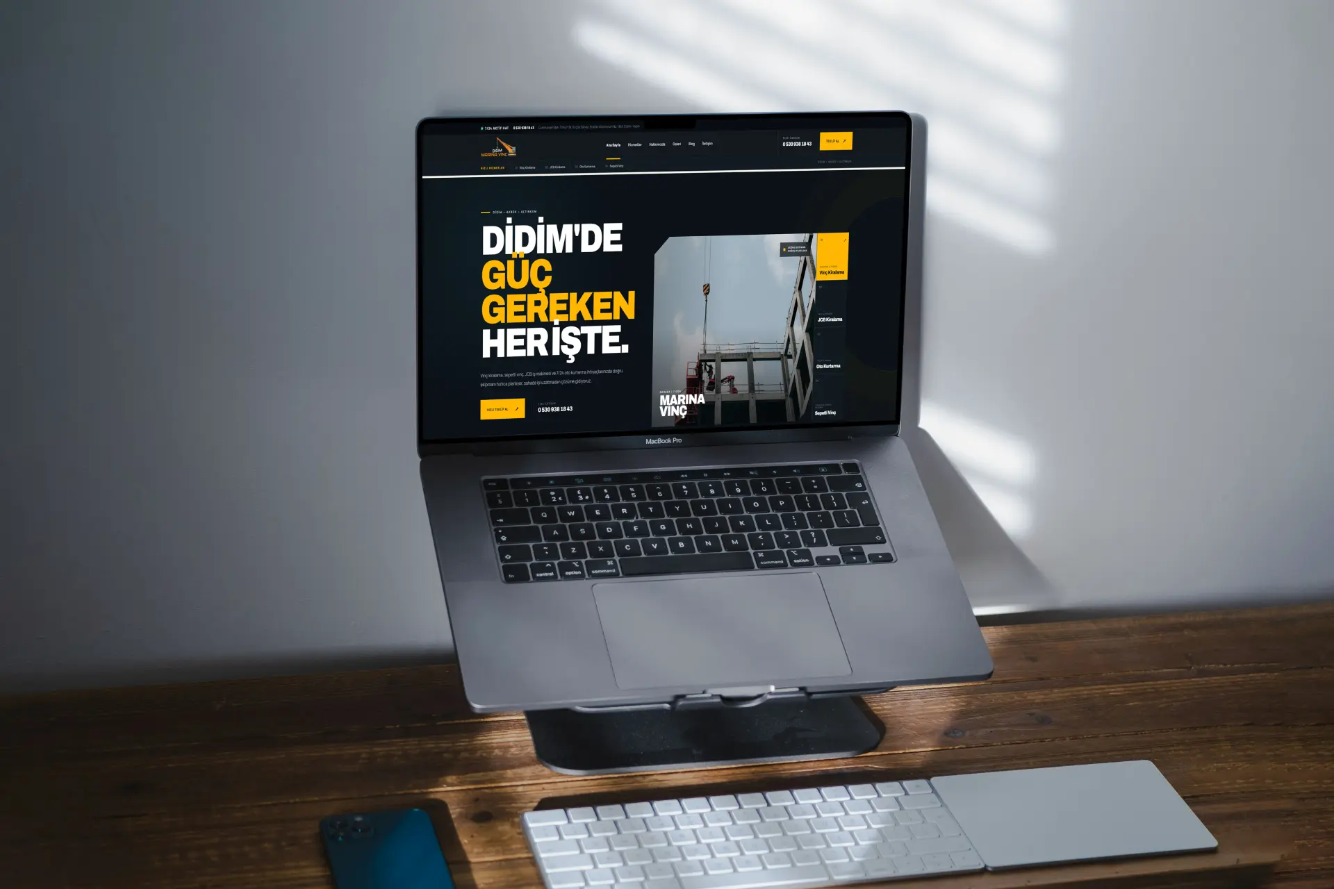 Didim Marina Vinç web sitesi projesi