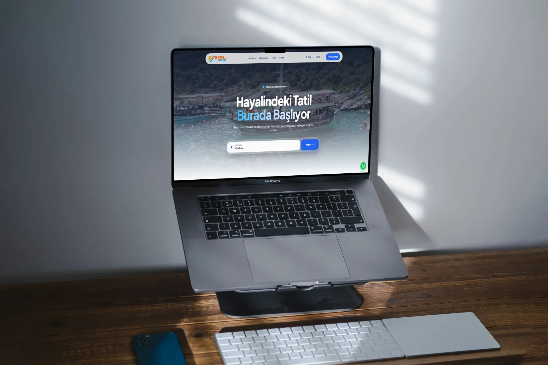 Altınkum Travel web sitesi projesi