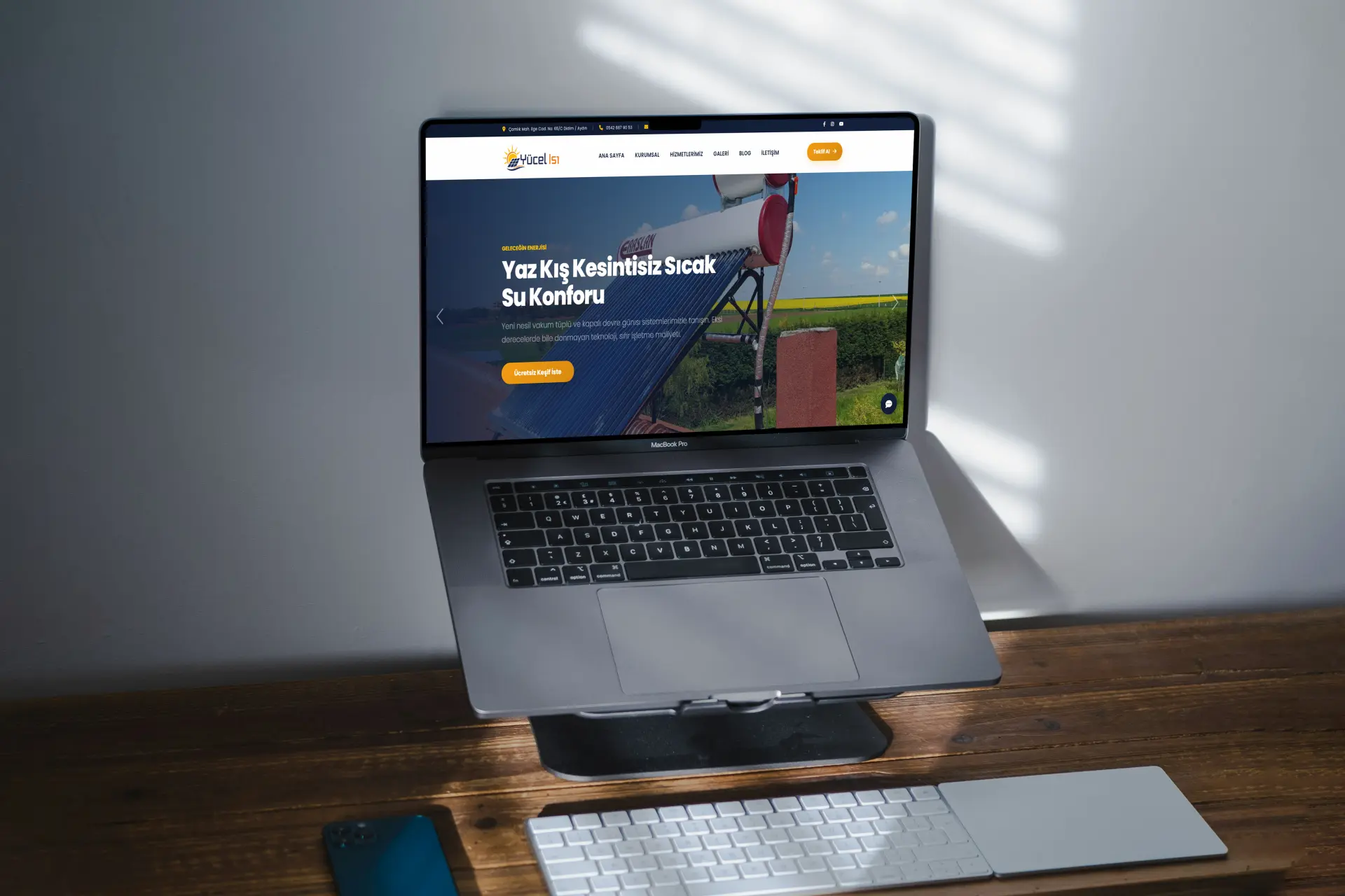 Yücel Isı web sitesi projesi